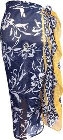 img 1 attached to 🌸 Floral Infinity Scarfs: Lightweight Fashion for Women's Accessory Wardrobe