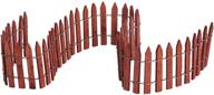 🏡 lemax village collection 18 inch wooden fence: enhance your miniature village with #84813! logo