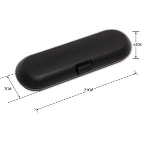 img 2 attached to Convenient Portable Travel Case in Black for Fairywill Series Plastic Electric Toothbrush