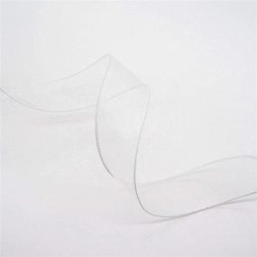 img 2 attached to 🎀 Versatile White Sheer Organza Wired Ribbon - Perfect for Home Decor, Gift Wrapping & DIY Crafts