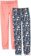 👖 soft play pants for girls by amazon essentials logo