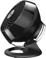 vornado 460 маленький вентилятор для циркуляции воздуха во всей комнате: мощная работа на 3 скоростях, компактный дизайн в черном цвете. логотип