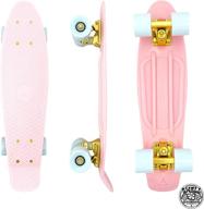 🛹 swell skateboards: 22 inch and 28 inch plastic retro mini cruiser complete skateboard - ideal for beginner skaters, boys, girls, youths, teens, adults, and college students. logo