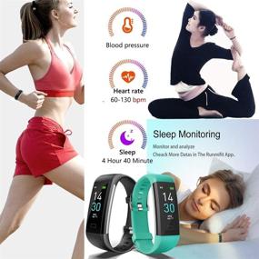 img 2 attached to 📈 Vabogu HR Fitness Tracker with Blood Pressure Heart Rate Monitor, Pedometer, Sleep Monitor, Calorie Counter, Vibrating Alarm, Clock - IP68 Waterproof for Women Men (Purple)