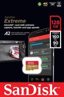 📷 sandisk 128gb micro sdxc extreme карта памяти (две упаковки), совместима с gopro hero 7 black/silver/white - uhs-1 u3 a2 комплект, включающий в себя все, кроме stromboli 3.0 картридера micro/sd. логотип