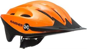 img 4 attached to 🚴 Punisher Unisex 18-Vent Cycling Helmet with ABS Shell, Dial-Adjustable Fit, Quick Release Neck Strap, and Detachable Visor - Large Adult Size - Universal Fit