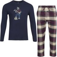 lucky brand men's christmas pajama: a festive and comfortable choice for the holiday season! logo