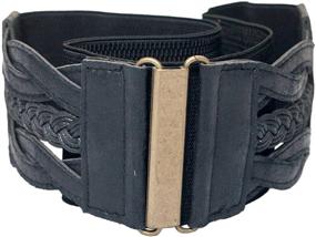 img 4 attached to 👗 EVogues Retro Women's Belts - Braided Elastic Stretchy Accessories