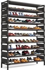 img 3 attached to Maximize Your Closet Space with Tribesigns 10 Tiers Shoe Rack: Large Shoe Organizer for 50 Pairs - Efficient and Stylish Shoe Storage Solution