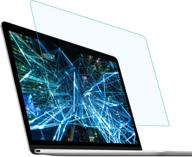 😎 forito защитная пленка от синего света с антибликовым эффектом - macbook air 13 a1932 a2179 - 2-шт. защита глаз от синего света - совместима с дисплеем retina, touch id - подходит для macbook air 13 дюймов 2020 2019 2018 года. логотип