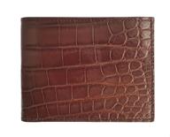 🦜 genuine ostrich leather bifold wallet: premium men's accessory for stylish wallets, card cases & money organizers logo