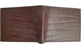 img 2 attached to 🦜 Genuine Ostrich Leather Bifold Wallet: Premium Men's Accessory for Stylish Wallets, Card Cases & Money Organizers