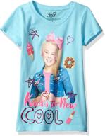 jojo siwa little sleeve t-shirt- girls' tops, tees, and blouses for clothing logo