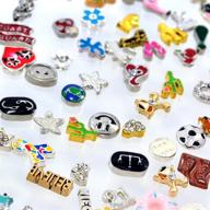 💎 100pcs wholesale floating charms: diy for lockets, varied living memory themes logo