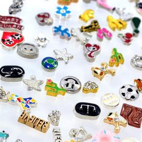 img 4 attached to 💎 100pcs Wholesale Floating Charms: DIY for Lockets, Varied Living Memory Themes