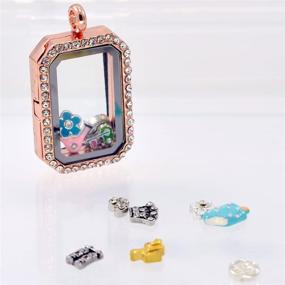 img 2 attached to 💎 100pcs Wholesale Floating Charms: DIY for Lockets, Varied Living Memory Themes