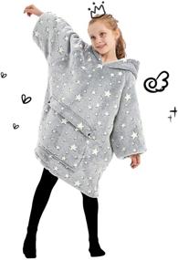 img 1 attached to 🛏️ Kids' Bedding: Oversized Sweatshirt Wearable Blanket Patterns for Cozy and Stylish Sleep