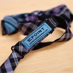 img 1 attached to Epoint Men's Multicolored Silk Self-tied Double Sided Bow Tie – Fashionable and Stylish Accessory