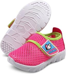 img 1 attached to DADAWEN Girls' Breathable Running Sneaker Sandals: Athletic Shoes for Active Feet