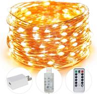 🎄 auing fairy lights, 100 led 33ft usb indoor string lights with remote control and timer, warm white string led lights for christmas, party, holidays, garden, wedding, indoor, and outdoor decorations логотип