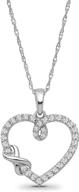 sterling diamond infinity pendant necklace logo