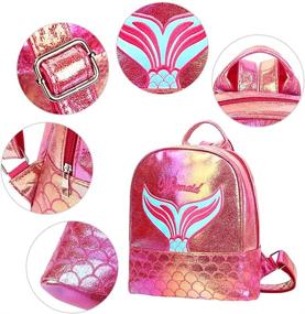 img 1 attached to 🎒 Holographic Teenage Backpack by Badiya Fashion