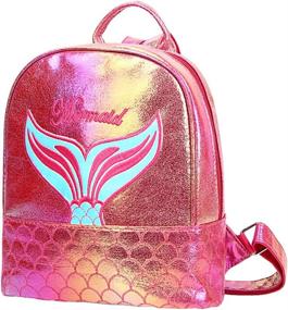 img 4 attached to 🎒 Holographic Teenage Backpack by Badiya Fashion