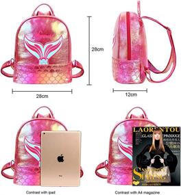 img 3 attached to 🎒 Holographic Teenage Backpack by Badiya Fashion