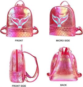 img 2 attached to 🎒 Holographic Teenage Backpack by Badiya Fashion