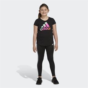 img 2 attached to Stylish and Comfortable: adidas Girls' Super Star Tight Legging for Active and Trendy Girls