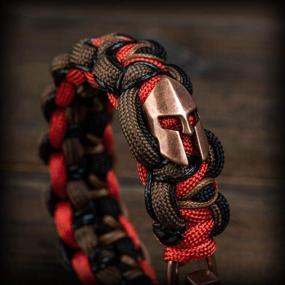 img 2 attached to High-Quality Kayder Hand Woven Paracord Bracelet: Embrace Retro Style with Adjustable D Shackle and Various Theme Accessories