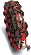 high-quality kayder hand woven paracord bracelet: embrace retro style with adjustable d shackle and various theme accessories logo