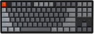 enhanced typing & gaming experience: keychron k8 tenkeyless wireless mechanical keyboard for mac with gateron brown switch, rgb backlight & aluminum frame logo