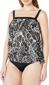 img 2 attached to Maxine Hollywood Bandeau Swimsuit Mystique Women's Clothing and Swimsuits & Cover Ups