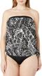 maxine hollywood bandeau swimsuit mystique women's clothing and swimsuits & cover ups logo