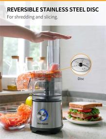 img 1 attached to 🥦 SHARDOR 3.5-Cup Food Processor: Versatile Vegetable Chopper with 350 Watts Power, 2 Speeds Plus Pulse – Silver