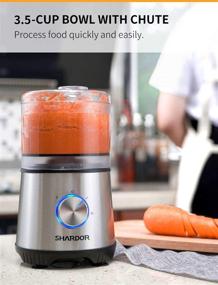 img 3 attached to 🥦 SHARDOR 3.5-Cup Food Processor: Versatile Vegetable Chopper with 350 Watts Power, 2 Speeds Plus Pulse – Silver