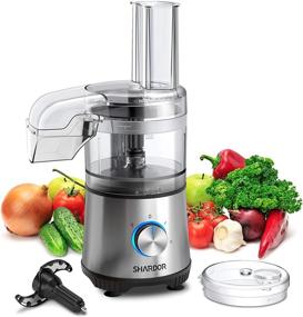 img 4 attached to 🥦 SHARDOR 3.5-Cup Food Processor: Versatile Vegetable Chopper with 350 Watts Power, 2 Speeds Plus Pulse – Silver