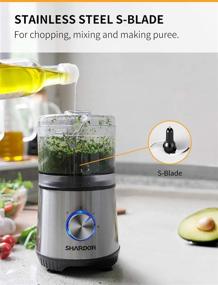 img 2 attached to 🥦 SHARDOR 3.5-Cup Food Processor: Versatile Vegetable Chopper with 350 Watts Power, 2 Speeds Plus Pulse – Silver