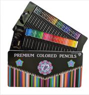 🎨 freedom products 72 colored pencils set: ideal gift for artists of all ages - complete with storage tin and sharpener logo