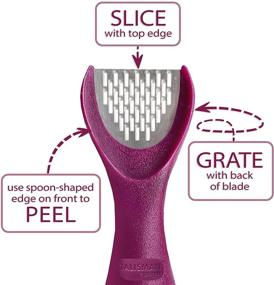 img 3 attached to 🔪 Talisman Designs 3-in-1 Ginger Peeler, Grater & Sliver: Efficient Multifunctional Kitchen Utensil for Ginger, Garlic, Turmeric & Nutmeg