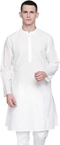 img 4 attached to Sattva Indian Mandarin Handcrafted Embroidered Men's Clothing and Sleep & Lounge
