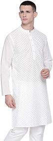 img 2 attached to Sattva Indian Mandarin Handcrafted Embroidered Men's Clothing and Sleep & Lounge