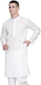 img 3 attached to Sattva Indian Mandarin Handcrafted Embroidered Men's Clothing and Sleep & Lounge