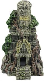 img 4 attached to 🏺 Ancient Rock Face House - Sunyiny Aquarium Decorations for 20-30 Gallon Fish Tank, Exotic Aquarium Ornament and Fish Tank Decor
