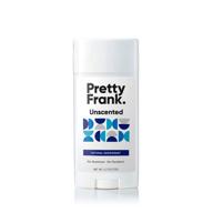 pretty frank natural deodorant stick: aluminum-free & unscented for women, men, teens, kids - paraben & sulfate free with shea butter, coconut oil, vitamin e, baking soda (1pc) logo