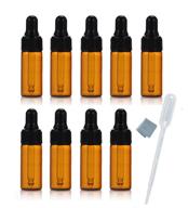 🧪 simple-e 10pcs 5ml 1/6oz amber mini glass bottle set with dropper and cleaning cloth - ideal for essential oils and samples (10-pack) logo