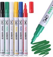 mr. pen- 6 pack fine point paint markers, assorted colors, permanent, oil based, colored paint pens logo