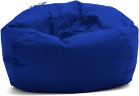 img 4 attached to 🛋️ The Ultimate Comfort: Big Joe Classic Beanbag Smartmax in Sapphire – Your Perfect Lounge Companion