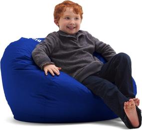 img 3 attached to 🛋️ The Ultimate Comfort: Big Joe Classic Beanbag Smartmax in Sapphire – Your Perfect Lounge Companion